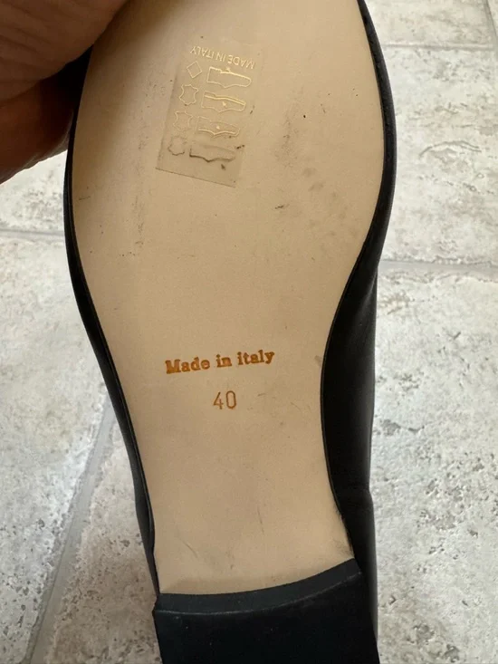 NWOT Clizia Italian booties. Black-European size 40. Leather upper and lining. - Picture 11 of 11